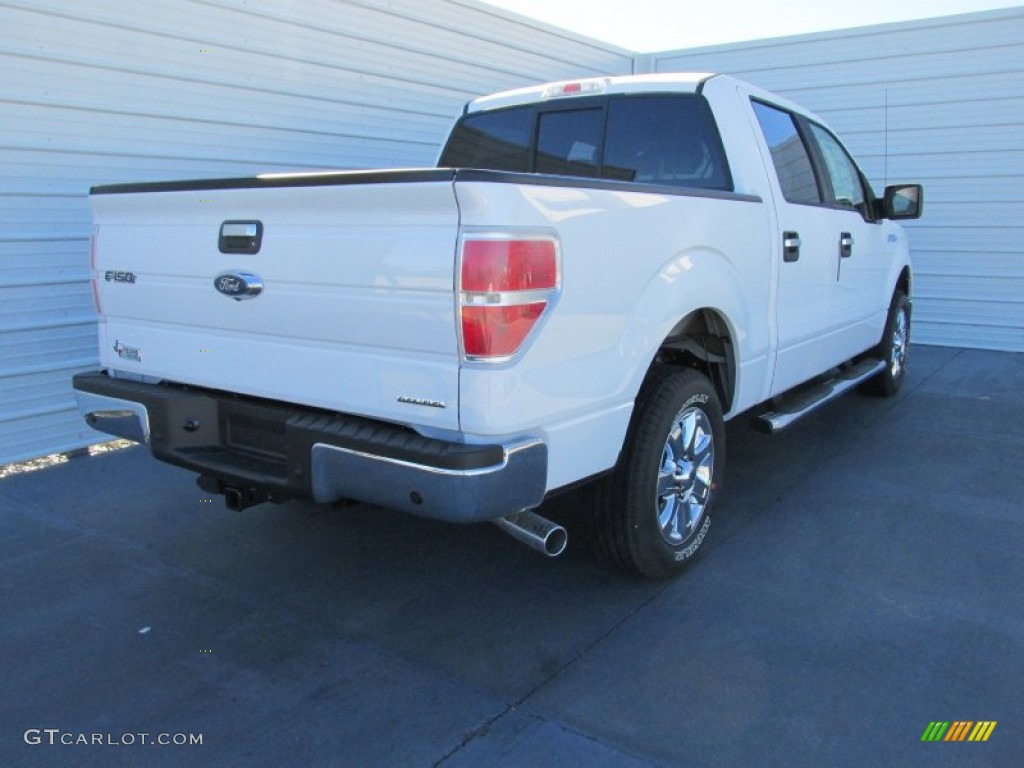 2014 F150 XLT SuperCrew - Oxford White / Steel Grey photo #4