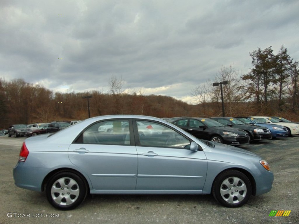 Ice Blue 2008 Kia Spectra LX Sedan Exterior Photo #100825927