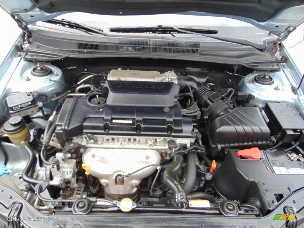 2008 Spectra LX Sedan - Ice Blue / Gray photo #9