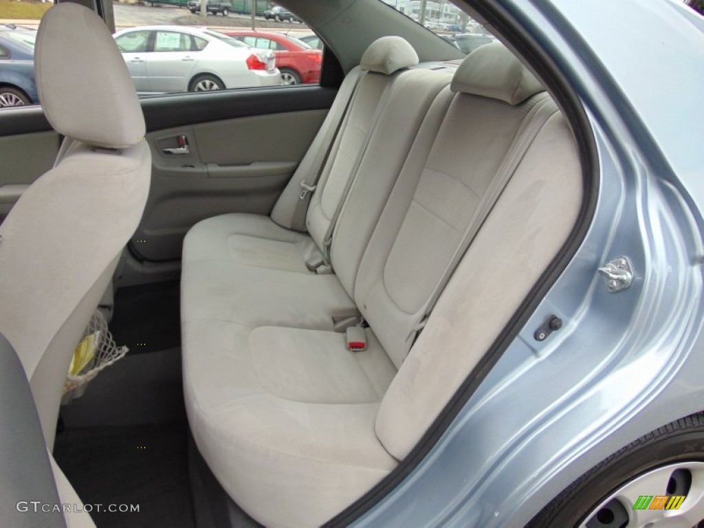 2008 Spectra LX Sedan - Ice Blue / Gray photo #15