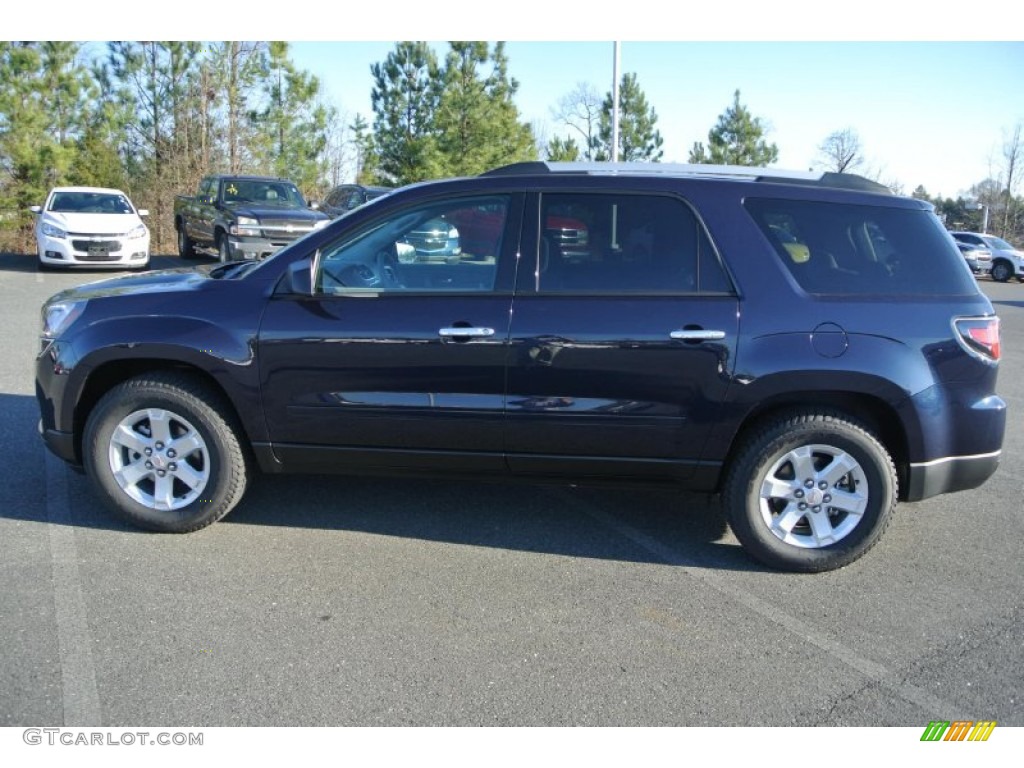 2015 Acadia SLE - Dark Sapphire Blue Metallic / Light Titanium photo #3