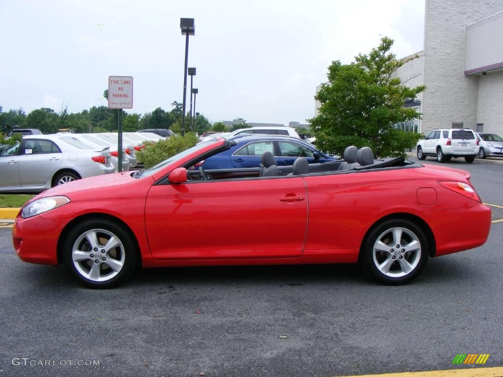 2005 Solara SLE V6 Convertible - Absolutely Red / Dark Stone photo #20