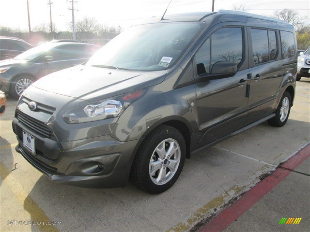 2015 Transit Connect XLT Wagon - Magnetic / Charcoal Black Cloth photo #4