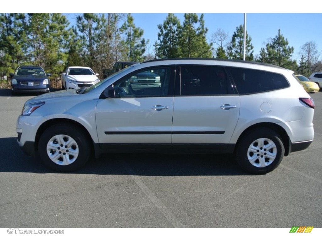 2014 Traverse LS - Silver Ice Metallic / Dark Titanium/Light Titanium photo #3