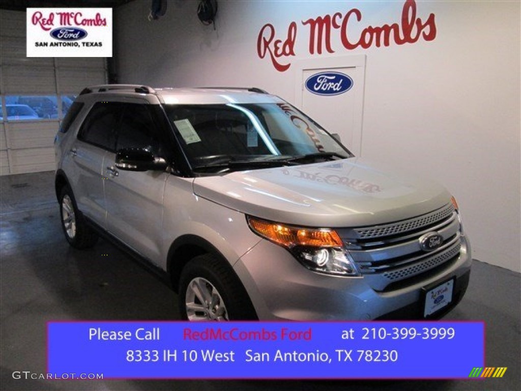 2015 Explorer XLT - Ingot Silver / Medium Light Stone photo #1