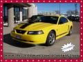 Screaming Yellow 2004 Ford Mustang Mach 1 Coupe