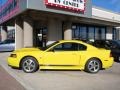 2004 Screaming Yellow Ford Mustang Mach 1 Coupe  photo #2