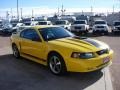 2004 Screaming Yellow Ford Mustang Mach 1 Coupe  photo #7