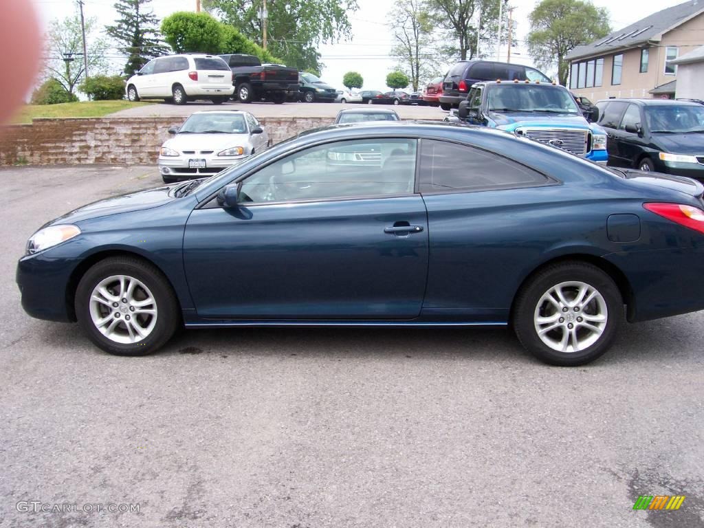 2006 Solara SLE Coupe - Oceanus Blue Pearl / Dark Stone photo #7