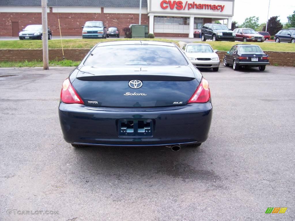 2006 Solara SLE Coupe - Oceanus Blue Pearl / Dark Stone photo #9