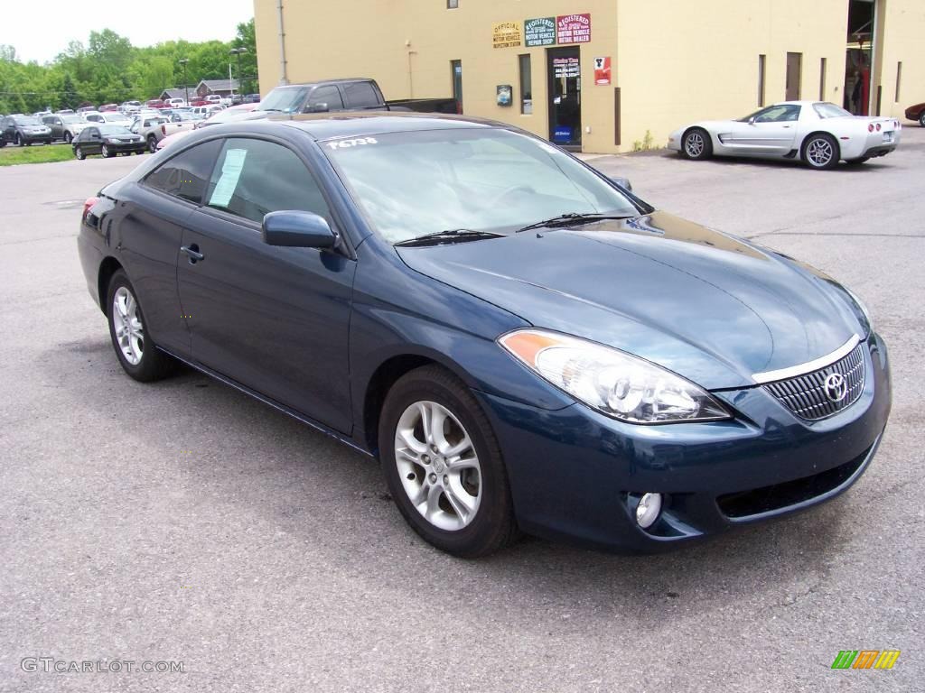 2006 Solara SLE Coupe - Oceanus Blue Pearl / Dark Stone photo #12