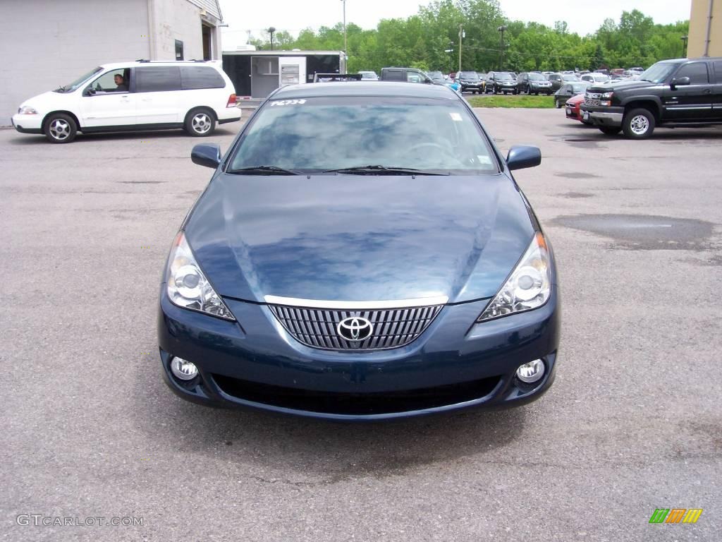 2006 Solara SLE Coupe - Oceanus Blue Pearl / Dark Stone photo #13