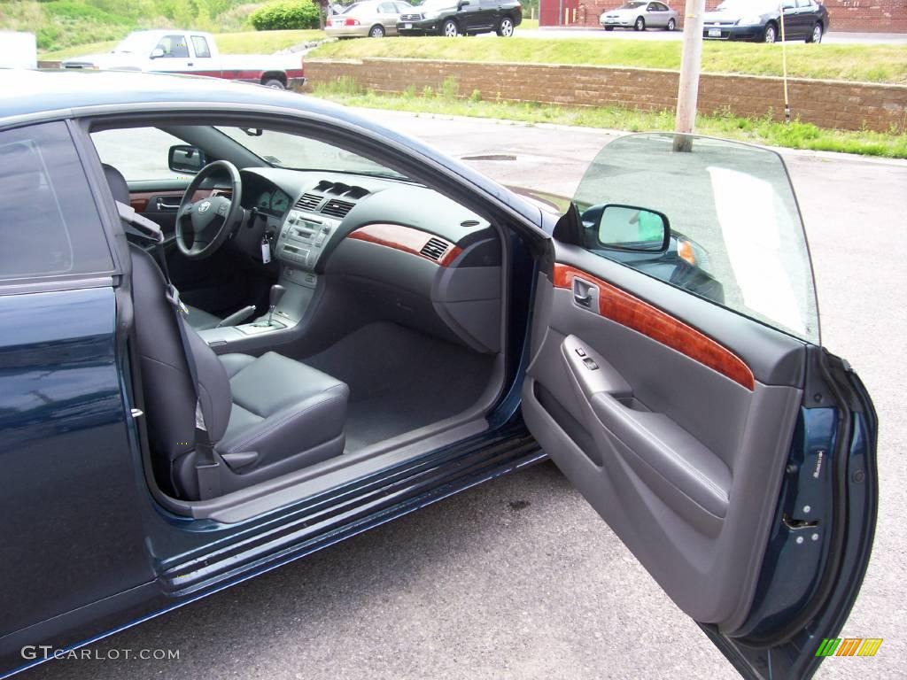 2006 Solara SLE Coupe - Oceanus Blue Pearl / Dark Stone photo #18