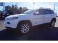 2015 Bright White Jeep Cherokee Limited  photo #3