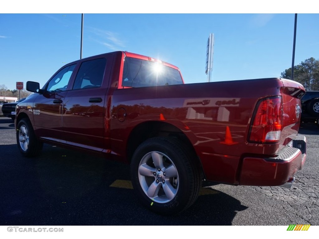 2015 1500 Express Crew Cab - Deep Cherry Red Crystal Pearl / Black/Diesel Gray photo #5