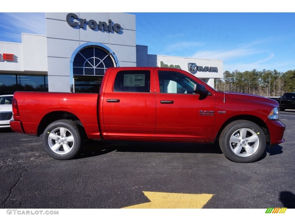 2015 1500 Express Crew Cab - Deep Cherry Red Crystal Pearl / Black/Diesel Gray photo #8