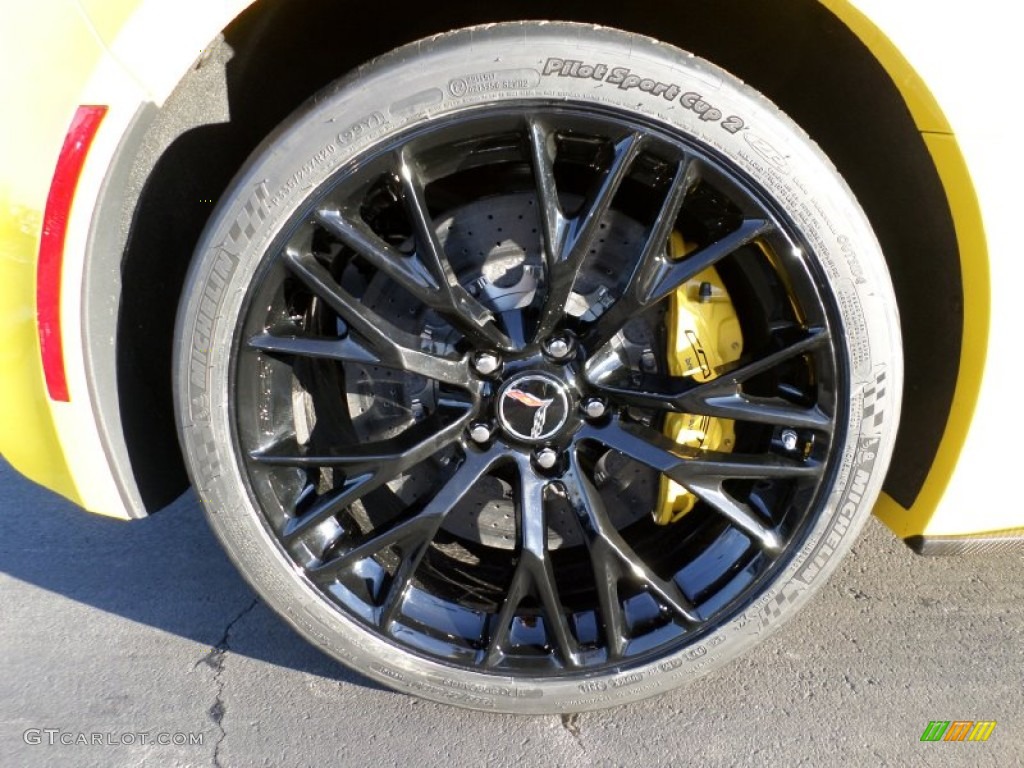 2015 Corvette Z06 Coupe - Velocity Yellow Tintcoat / Jet Black photo #8