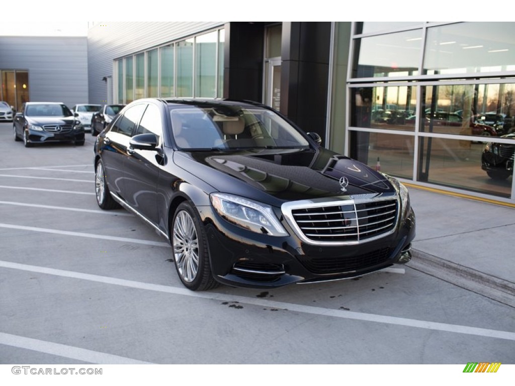 2015 S 550 4Matic Sedan - Black / Silk Beige/Espresso Brown photo #1