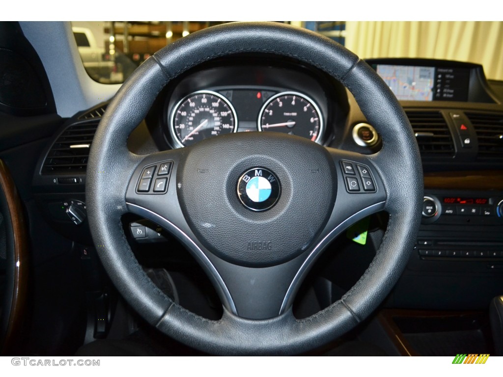 2012 1 Series 128i Coupe - Space Grey Metallic / Black photo #24