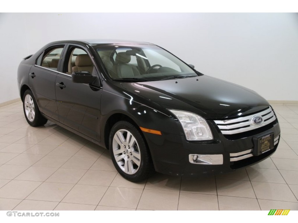 2006 Fusion SEL V6 - Black / Camel photo #1