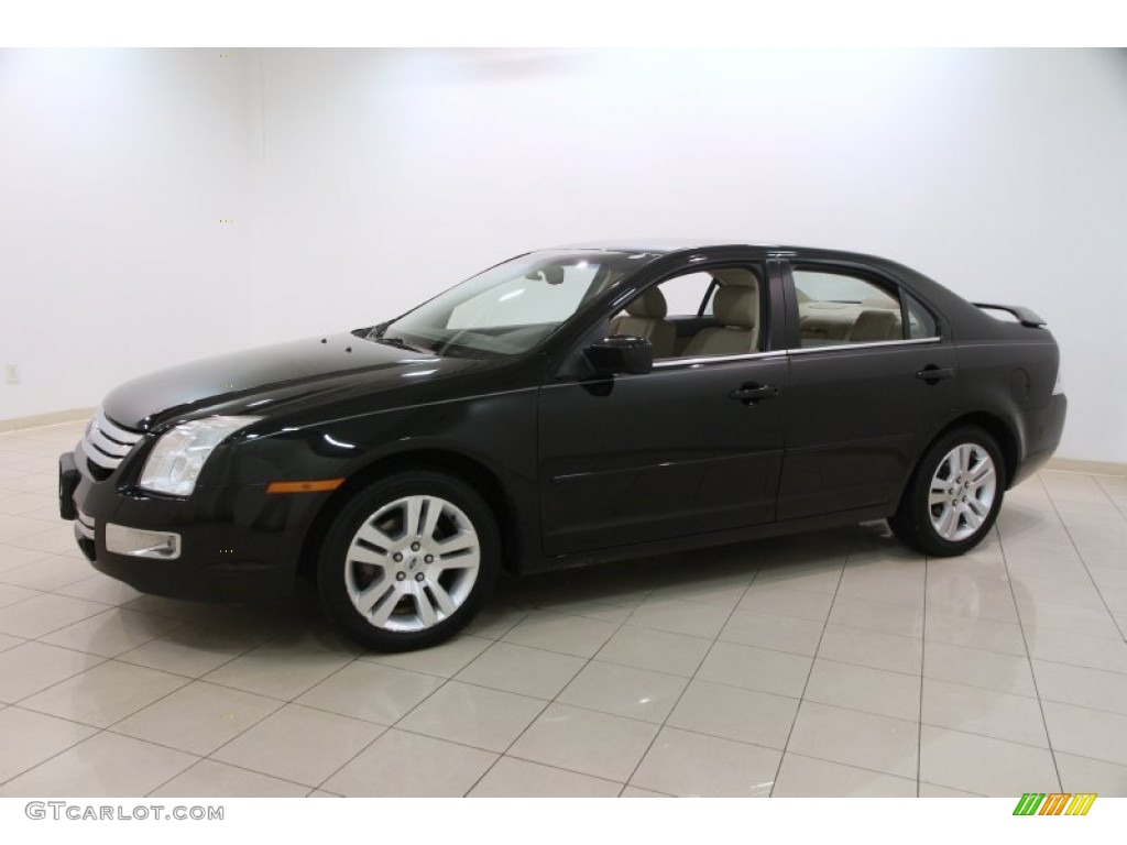 2006 Fusion SEL V6 - Black / Camel photo #3