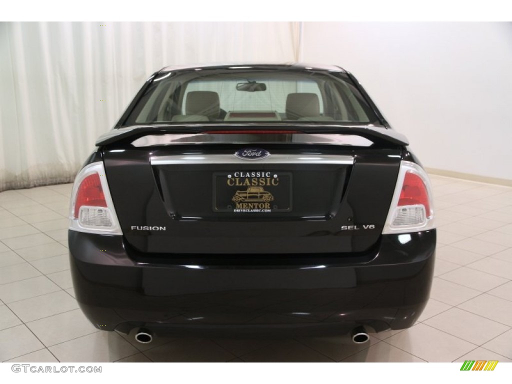 2006 Fusion SEL V6 - Black / Camel photo #13
