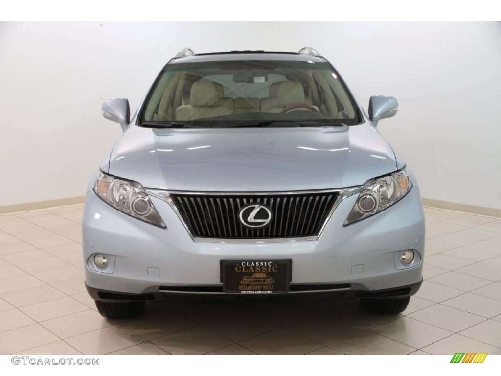 2012 RX 350 AWD - Cerulean Blue Metallic / Parchment photo #2