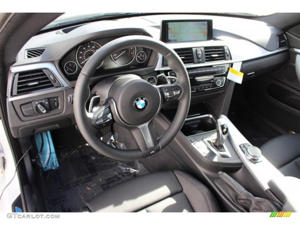 Black Interior 2015 BMW 4 Series 435i xDrive Gran Coupe Photo #100840759