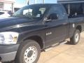 2008 Brilliant Black Crystal Pearl Dodge Ram 1500 ST Regular Cab  photo #2