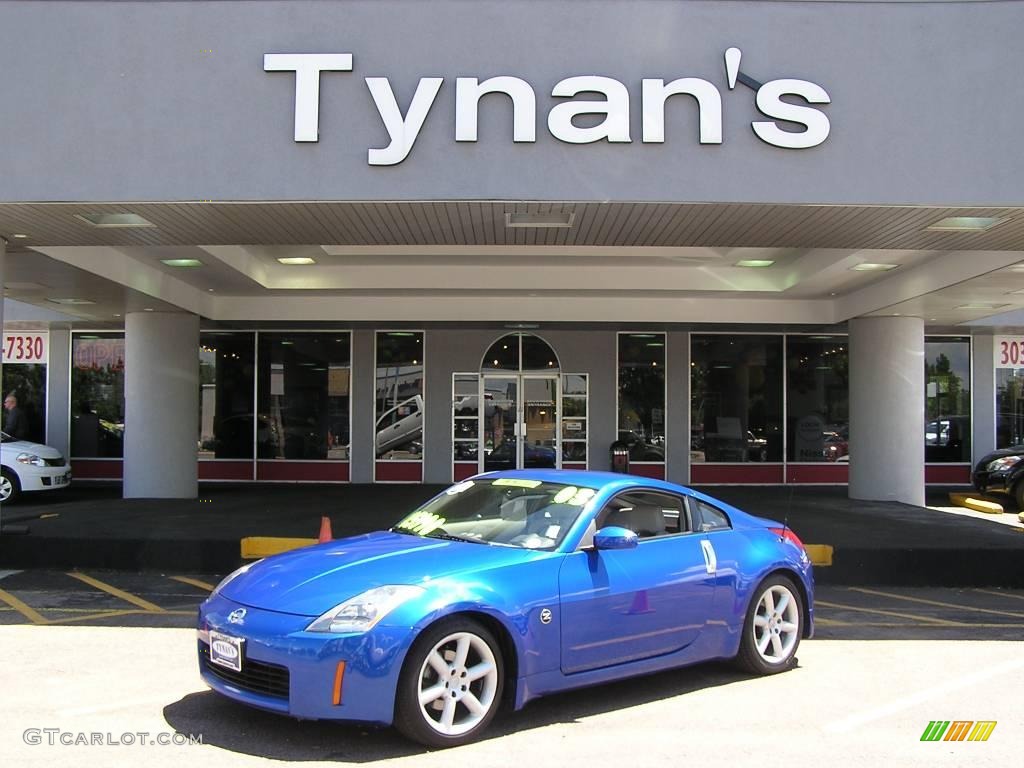 2003 350Z Touring Coupe - Daytona Blue / Frost photo #1