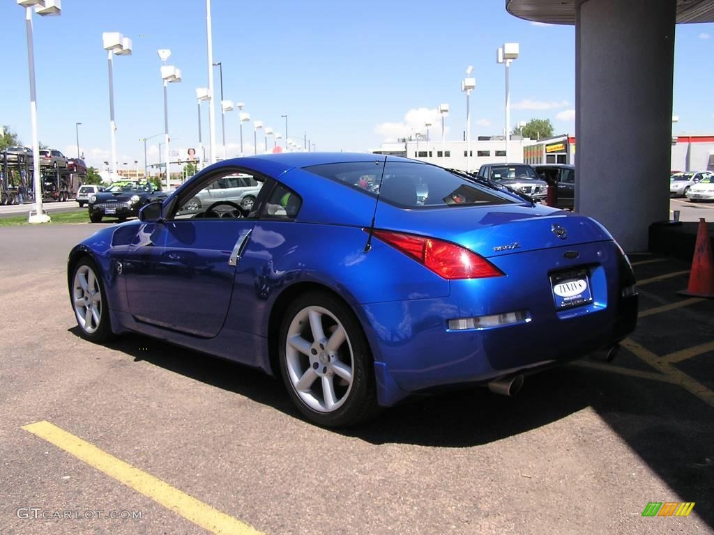 2003 350Z Touring Coupe - Daytona Blue / Frost photo #4