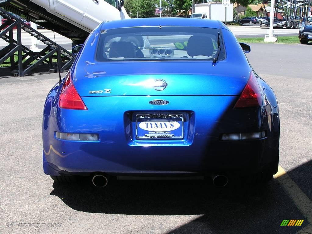2003 350Z Touring Coupe - Daytona Blue / Frost photo #5