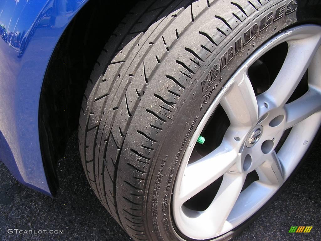 2003 350Z Touring Coupe - Daytona Blue / Frost photo #13
