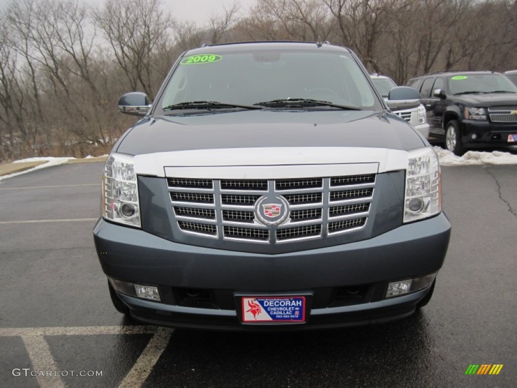 2009 Escalade AWD - Stealth Gray / Ebony/Ebony photo #2