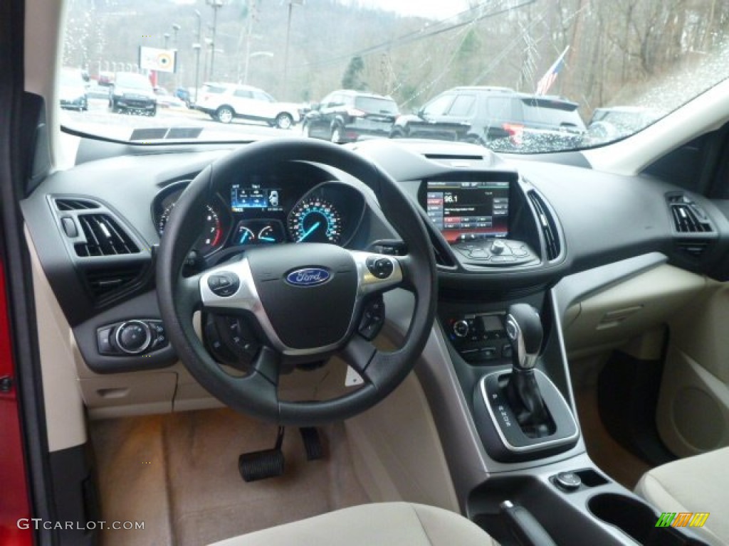 2013 Escape SE 1.6L EcoBoost 4WD - Ruby Red Metallic / Medium Light Stone photo #17