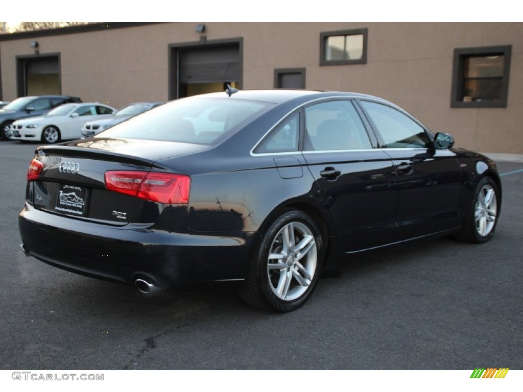 2012 A6 3.0T quattro Sedan - Moonlight Blue Metallic / Nougat Brown photo #4