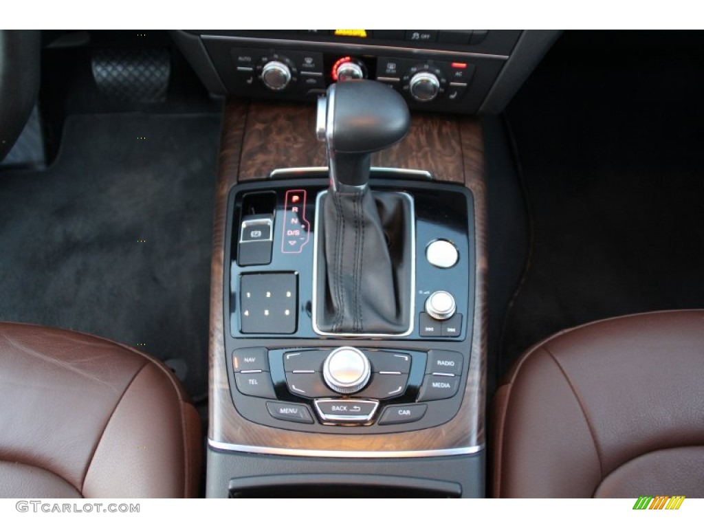 2012 A6 3.0T quattro Sedan - Moonlight Blue Metallic / Nougat Brown photo #18