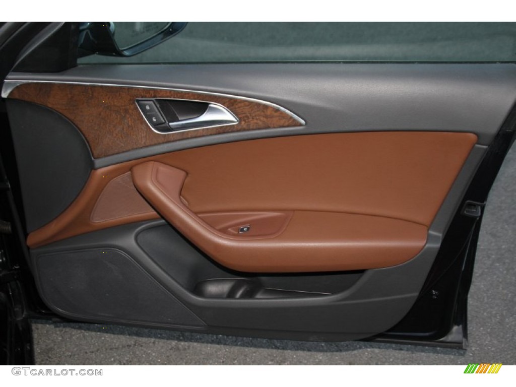 2012 A6 3.0T quattro Sedan - Moonlight Blue Metallic / Nougat Brown photo #28