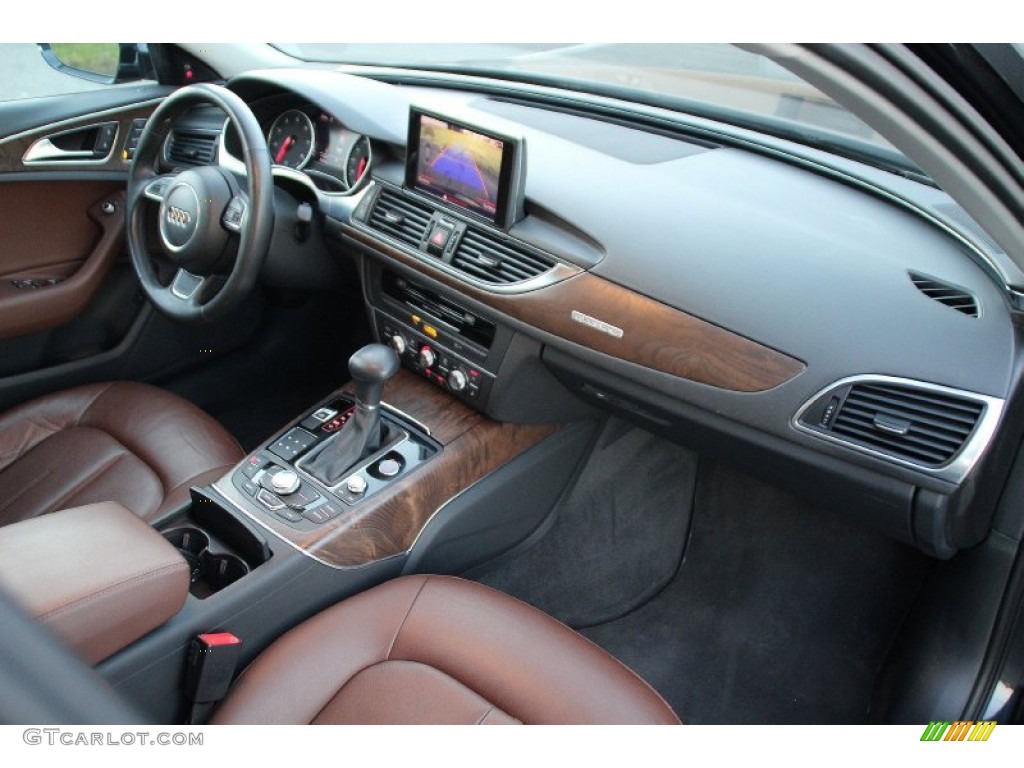 2012 A6 3.0T quattro Sedan - Moonlight Blue Metallic / Nougat Brown photo #29