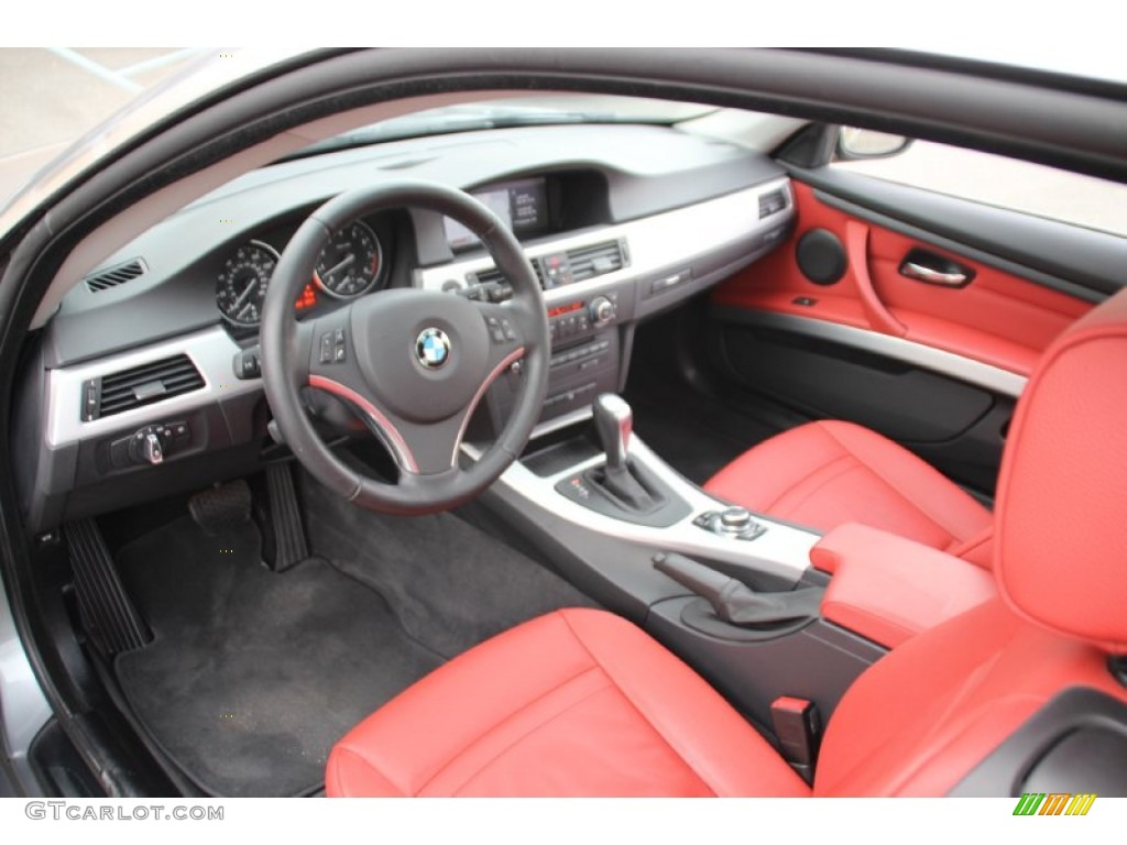 Coral Red/Black Interior 2012 BMW 3 Series 328i xDrive Coupe Photo #100848047