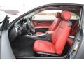 Coral Red/Black Front Seat Photo for 2012 BMW 3 Series #100848069