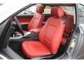 Coral Red/Black Front Seat Photo for 2012 BMW 3 Series #100848092