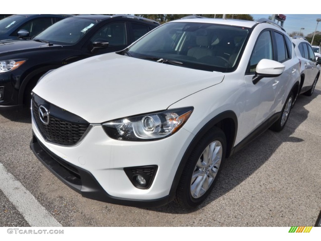 2015 CX-5 Grand Touring - Crystal White Pearl Mica / Sand photo #1