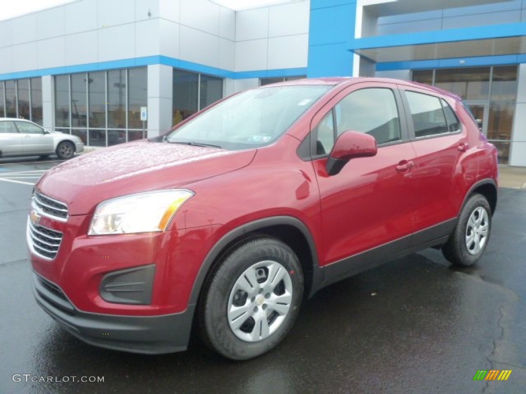 Ruby Red Metallic 2015 Chevrolet Trax LS Exterior Photo #100849604
