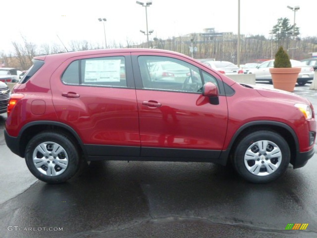 Ruby Red Metallic 2015 Chevrolet Trax LS Exterior Photo #100849760