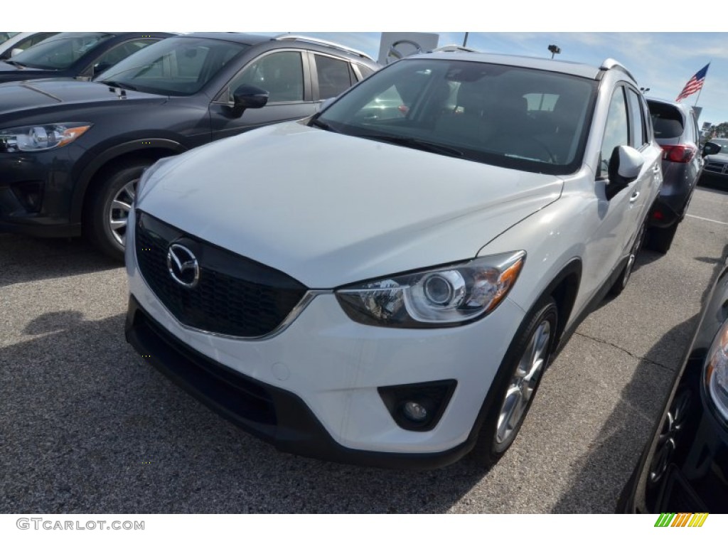 2015 CX-5 Grand Touring - Crystal White Pearl Mica / Sand photo #1