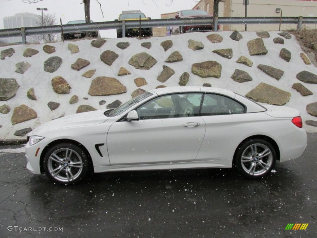 Alpine White 2015 BMW 4 Series 435i xDrive Convertible Exterior Photo #100851476
