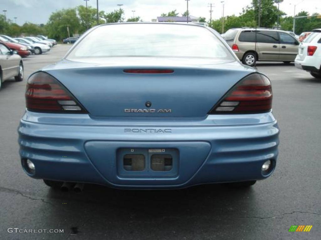 1999 Grand Am SE Sedan - Medium Gulf Blue Metallic / Dark Pewter photo #3