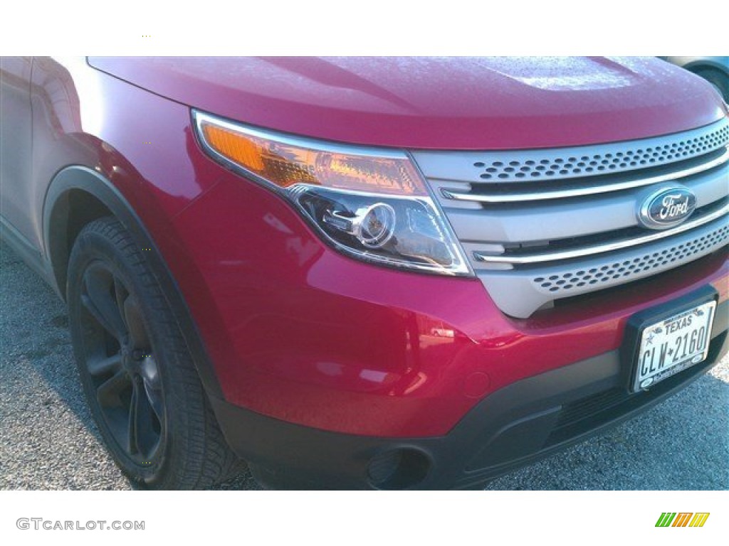 2012 Explorer FWD - Red Candy Metallic / Medium Light Stone photo #2