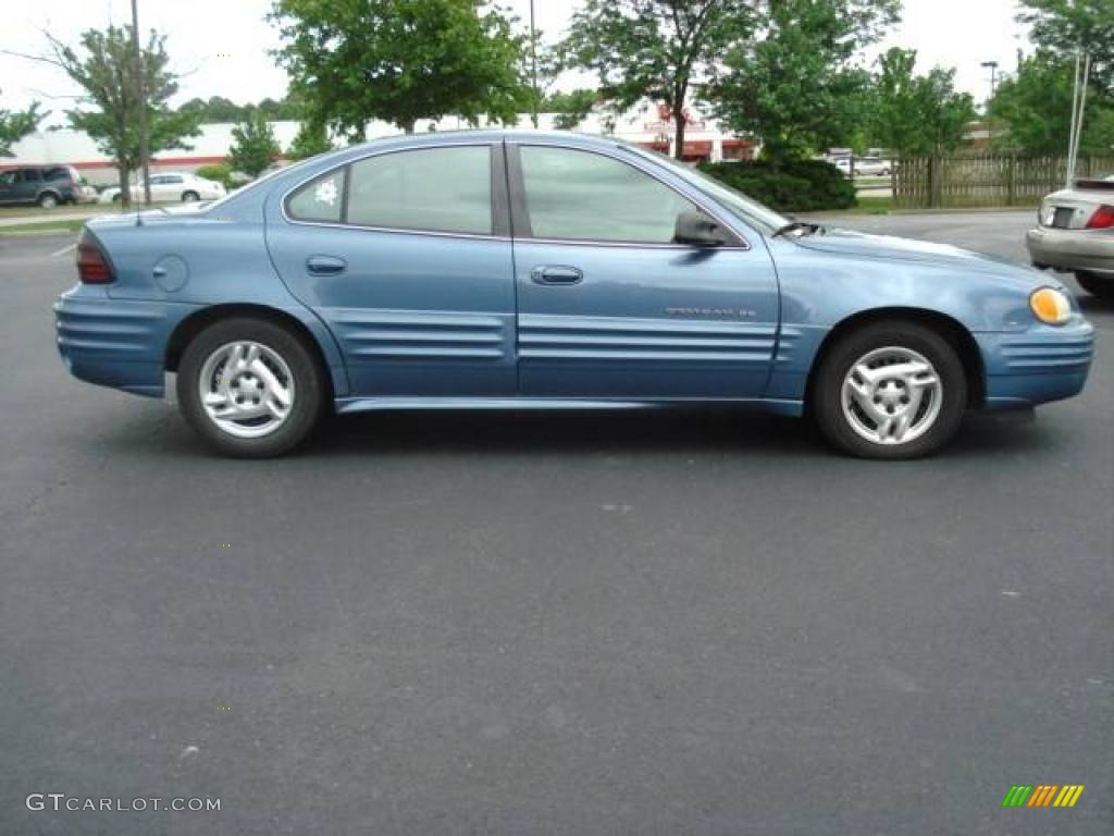 1999 Grand Am SE Sedan - Medium Gulf Blue Metallic / Dark Pewter photo #4